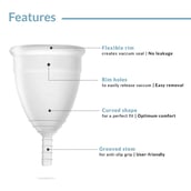 4 - Sirona Pad Free Periods Menstrual Cup,  1 Piece(s)/Pack  for Women (Small) 