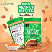 3 - NourishVitals Original Peanut Butter, 0.750 kg Creamy with Omega 3