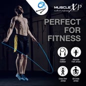 4 - MuscleXP Skipping Rope,  Blue & Black  Free Size 