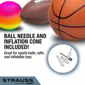 6 - Strauss Bicycle Air Pump,  Black 