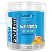 1 - HealthXP 100% Whey Protein,  11 lb  Mango Smoothie 