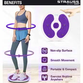 3 - Strauss Tummy Twister,  White and Purple  100 kg 