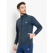 1 - John Ally Jacket for Men with Two Side Zipper Pocket,  Airforce  Large 