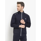 1 - John Ally Jacket for Men with Two Side Zipper Pocket,  Navy  Large 