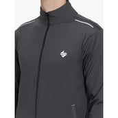 5 - John Ally Jacket for Men with Two Side Zipper Pocket,  Grey  Large 