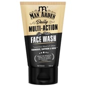 1 - Man Arden Daily Multi-Action D-Tan Face Wash, 100 ml with Luxurious Blend of Ubtan Turmeric + Saffron + Rose