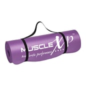 1 - MuscleXP Yoga Mat Extra Thick NBR Material with Carrying Strap, Purple 13 mm