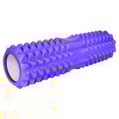 1 - Strauss Grid Yoga Massage Foam Roller,  Purple  33cm 