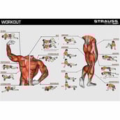 5 - Strauss Standard Yoga Massage Eva Foam Roller, Sky Blue 30cm