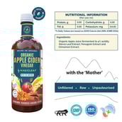 2 - Magicleaf Organic Apple Cider Vinegar,  750 ml  Cinnamon Fenugreek & Stevia 
