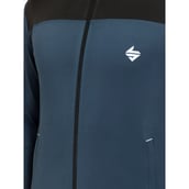 5 - John Ally Color block Jacket with Two Side Zipper Pocket, Airforce Small