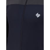 5 - John Ally Color block Jacket with Two Side Zipper Pocket,  Navy Blue  2XL 