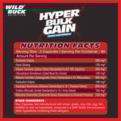 4 - Wild Buck Hyper Bulk Gain,  90 capsules  Unflavoured 