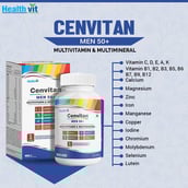 5 - Healthvit Cenvitan Men 50+ Multivitamins & Multimineral,  60 tablet(s)  Unflavoured 