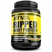 1 - BTN Sports Ripped Whey Protein,  2.2 lb  Chocolate Fudge 