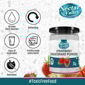 3 - Nectar Valley Milkshake Powder, 250 g Strawberry