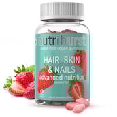 1 - Nutriburst Hair, Skin & Nails,  60 gummies  Strawberry 