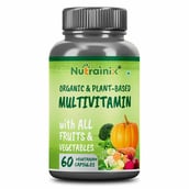 1 - Nutrainix Organic & Plant Based Multivitamin,  60 veggie capsule(s)  Unflavoured 