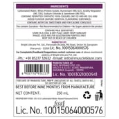 4 - MuscleBlaze Sparkling Protein Water (10g Protein),  12 Piece(s)/Pack  Black Grape 