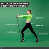 6 - Boldfit Skipping Rope,  Green  Free Size 