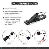 5 - Boldfit Skipping Rope,  Black  Free Size 
