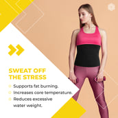 2 - Boldfit Back Supporter Body Shaper Sweat Belt,  Black  4 XL - 5 XL 