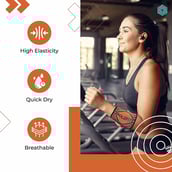 6 - Boldfit Wrist Sleeves/Support,  Orange  Small 