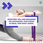 3 - Boldfit Yoga Belt,  Blue  8 Feet 