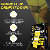 7 - Dr. Morepen Muscle Food Isotonic Powder,  2.2 lb  Mango Orange 