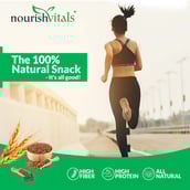 6 - NourishVitals Granola Snack Bar,  5 Piece(s)/Pack  Chia, Flax Fruit Mix 