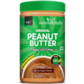 NourishVitals Original Peanut Butter, 0.750 kg Creamy with Omega 3