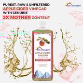 2 - Dr. Morepen Apple Cider Vinegar With 2x Mother,  0.5 L  Unflavoured 