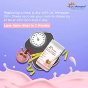 3 - Dr. Morepen Slim Shake,  500 g  Strawberry Fusion 