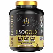 1 - One Science 100% Iso Gold Whey Protein Isolate,  5 lb  Cappuccino 