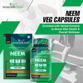 3 - NourishVitals Neem - Pack of 2,  60 veggie capsule(s) 