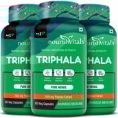 1 - NourishVitals Triphala - Pack of 3,  60 veggie capsule(s) 