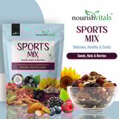 4 - NourishVitals Healthy Munching Combo, Sports Mix + Mix Berries 2 Piece(s)/Pack