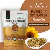 4 - NourishVitals Healthy Munching Combo,  Super Seeds Mix 6 in 1 + Barbeque Sunflower Roasted Seeds  2 Piece(s)/Pack 
