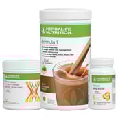 Herbalife Formula 1 Afresh Energy Drink & Protein Powder Combo,  3 Piece(s)/Pack  Dutch Chocolate + Ginger + Unflavoured 