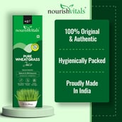 4 - NourishVitals Pure Wheatgrass Juice, Unflavoured 500 ml