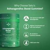 6 - Setu Ashwagandha : Boost - Mixed Berry Flavour,  60 gummies 