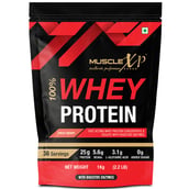 2 - MuscleXP 100% Whey Protein with Digestive Enzyme, 2.2 lb Fruit Berry (Pack of 2)
