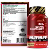 3 - MuscleXP Iron + Folic Acid Blood Booster Daily Vital, 60 veggie capsule(s)