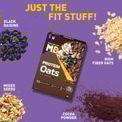 12 - MuscleBlaze High Protein Oats OP,  400 g  Dark Chocolate 