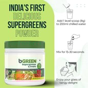 1 - bGREEN Supergreens & Fruits by MuscleBlaze,  0.44 lb  Masala 