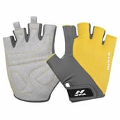 1 - Nivia Coral Sports Gloves,  Yellow/Grey  Medium 