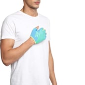 4 - Nivia Taipen Sports Gloves, S.Blue/Grey Large