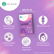 8 - Velbiom Lactogut UG Probiotics for UTIs,  30 capsules  Unflavoured 