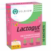 2 - Velbiom Lactogut Kidz, 10 sachets/pack Orange