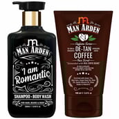 Man Arden Romantic Combo,  2 Piece(s)/Pack  De-Tan Coffee Face Scrub & I Am Romantic Shampoo + Body Wash 